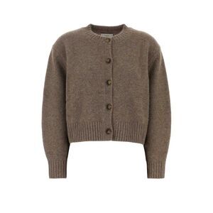 Loulou De Saison Women Mud Wool Blend Remus Cardigan